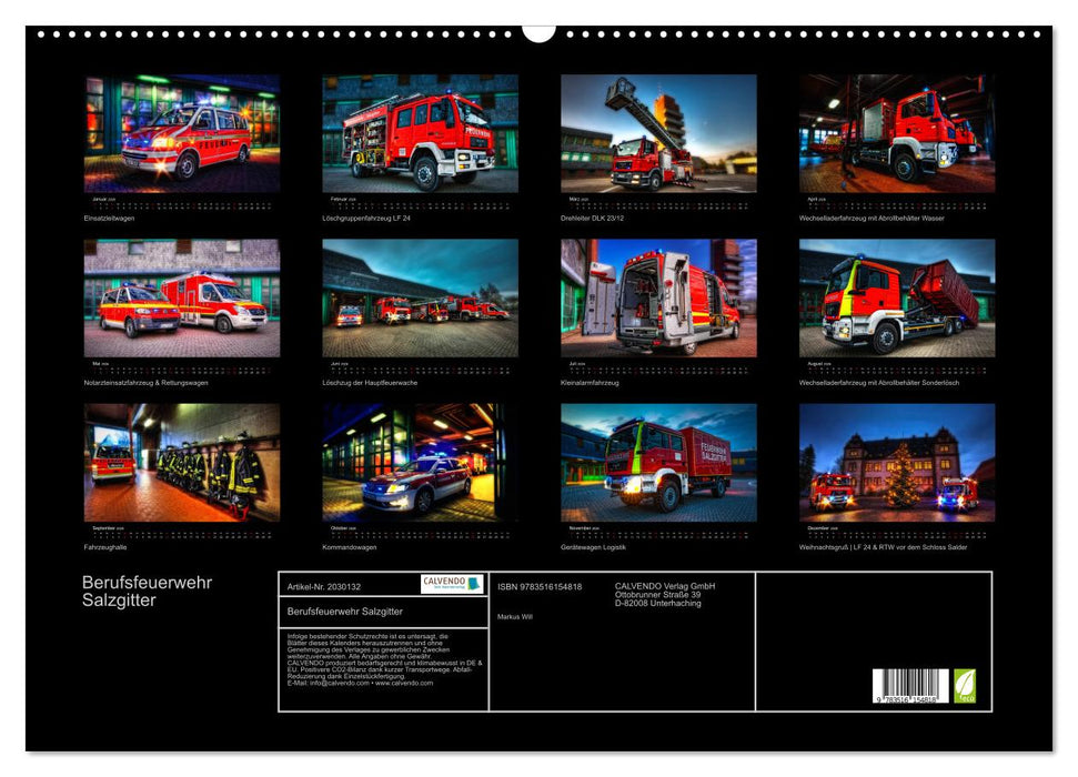 Berufsfeuerwehr Salzgitter (CALVENDO Wandkalender 2026)