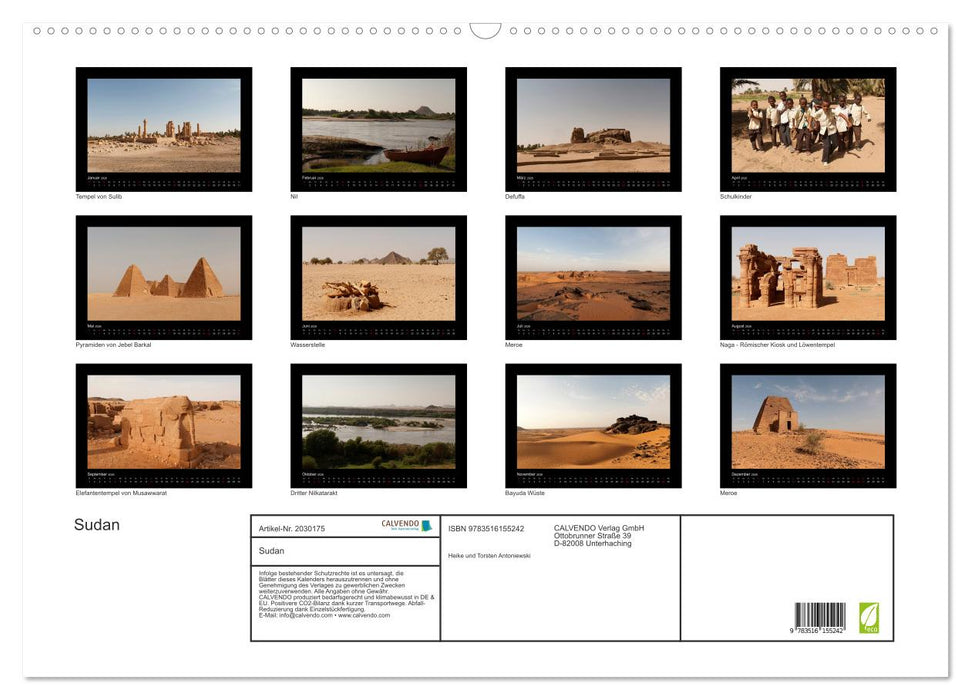Sudan (CALVENDO Wandkalender 2026)