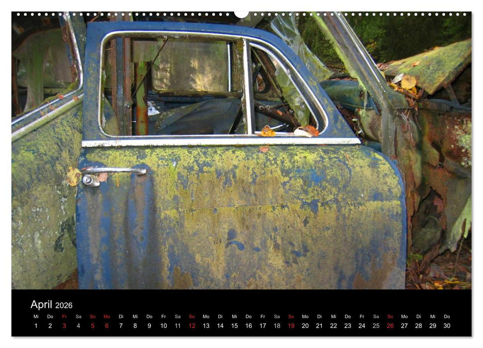 Schrottautos im Kyrkö Mosse (CALVENDO Wandkalender 2026)