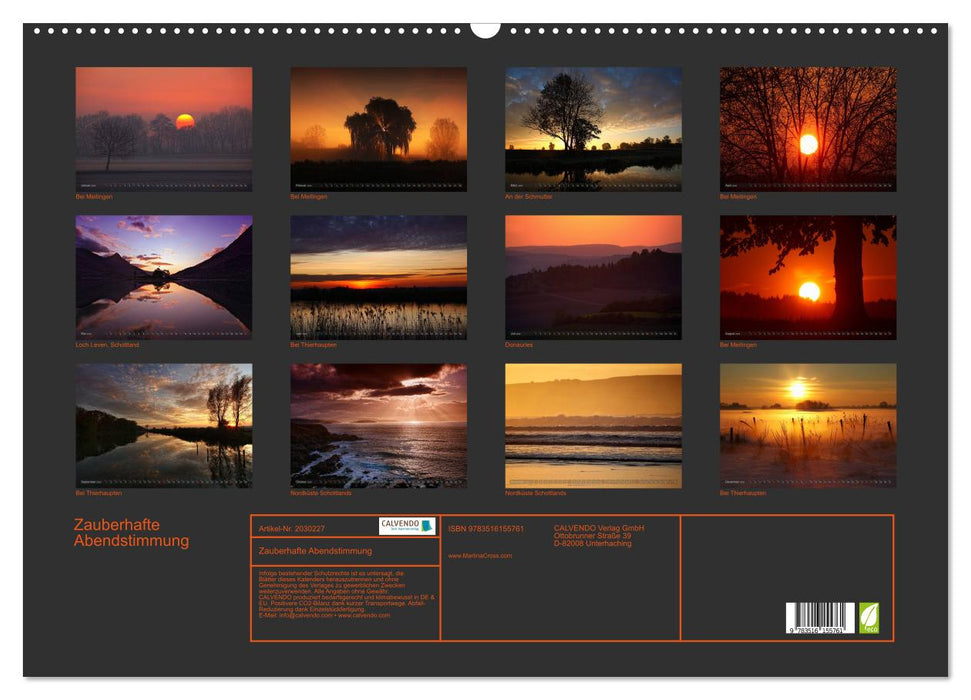 Zauberhafte Abendstimmung (CALVENDO Wandkalender 2026)