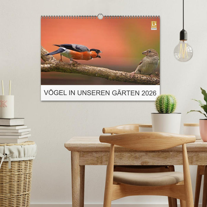Vögel in unseren Gärten 2026 (CALVENDO Wandkalender 2026)