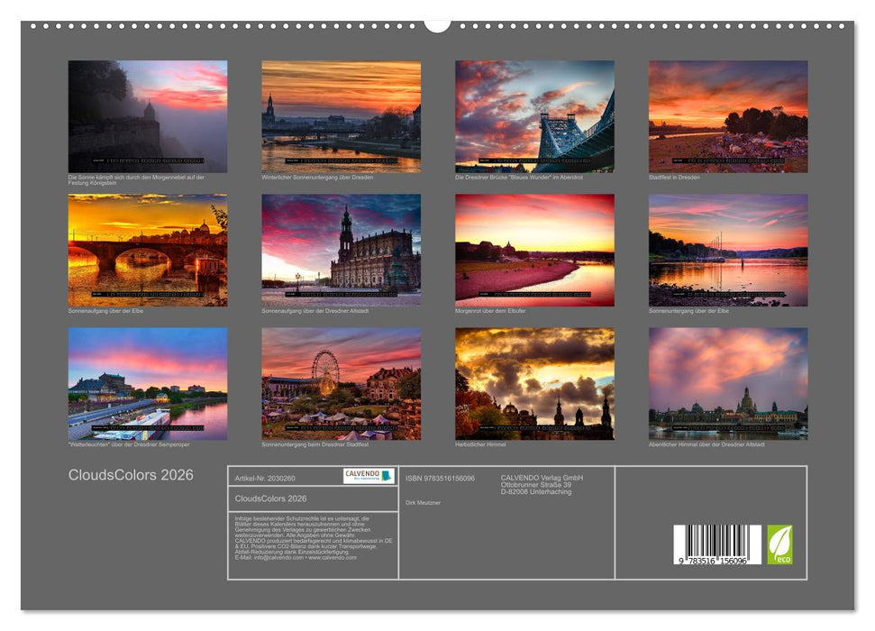 CloudsColors 2026 (CALVENDO Premium Wandkalender 2026)