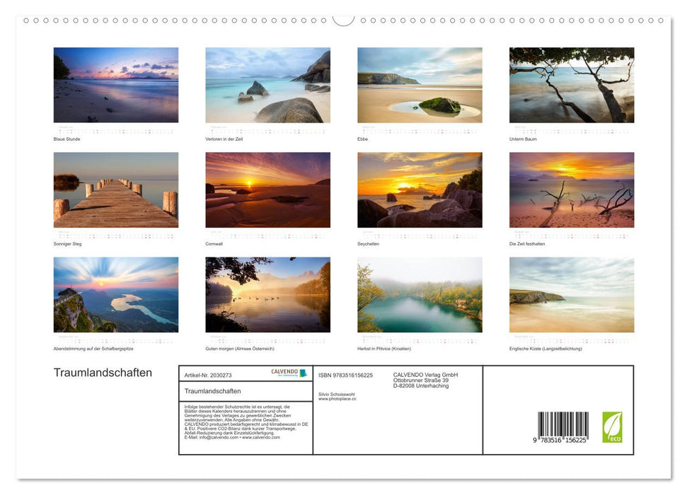 Traumlandschaften (CALVENDO Premium Wandkalender 2026)
