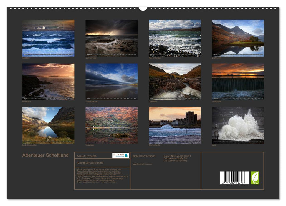 Abenteuer Schottland (CALVENDO Premium Wandkalender 2026)