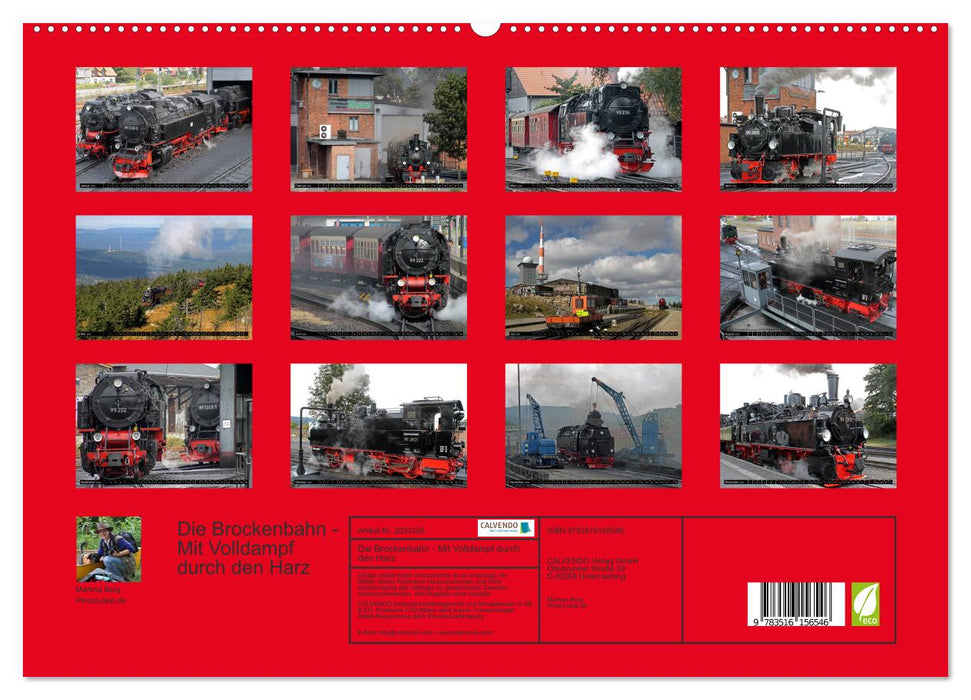 Die Brockenbahn - Mit Volldampf durch den Harz (CALVENDO Premium Wandkalender 2026)