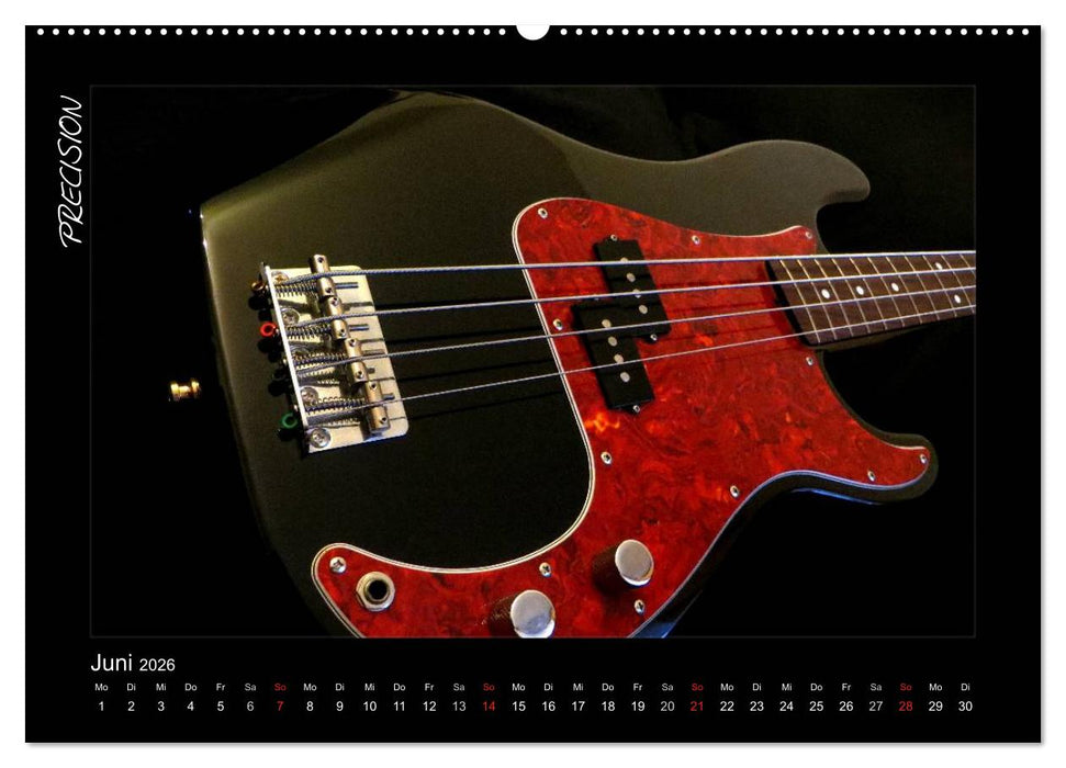 ROCKGITARREN in Szene gesetzt (CALVENDO Wandkalender 2026)