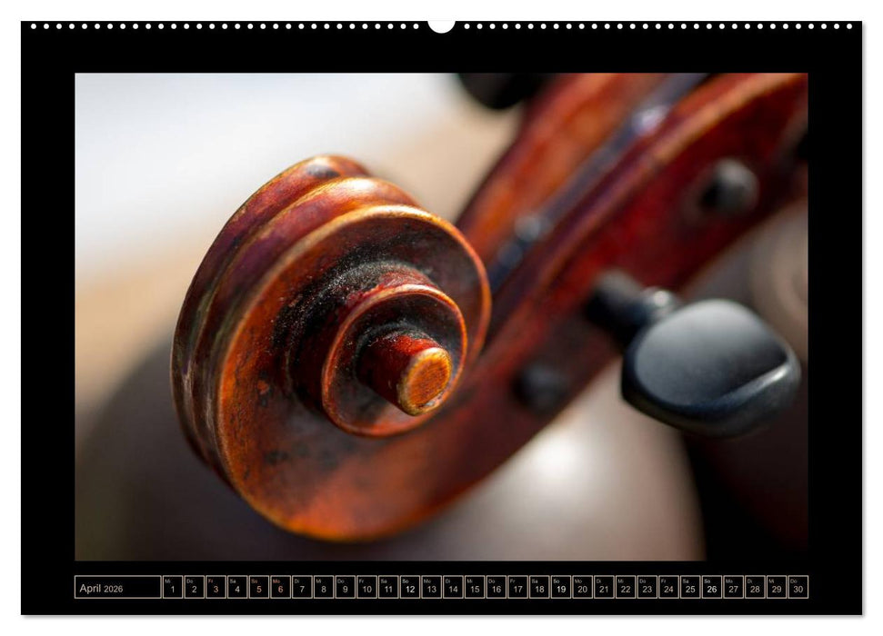 eine Violine (CALVENDO Premium Wandkalender 2026)