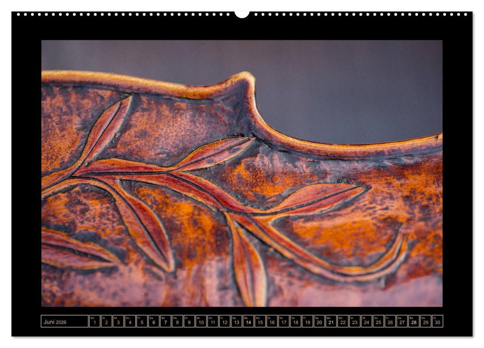 eine Violine (CALVENDO Premium Wandkalender 2026)