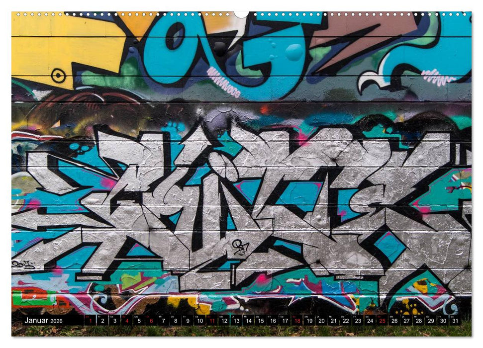 Streetart am Wiener Donaukanal (CALVENDO Premium Wandkalender 2026)