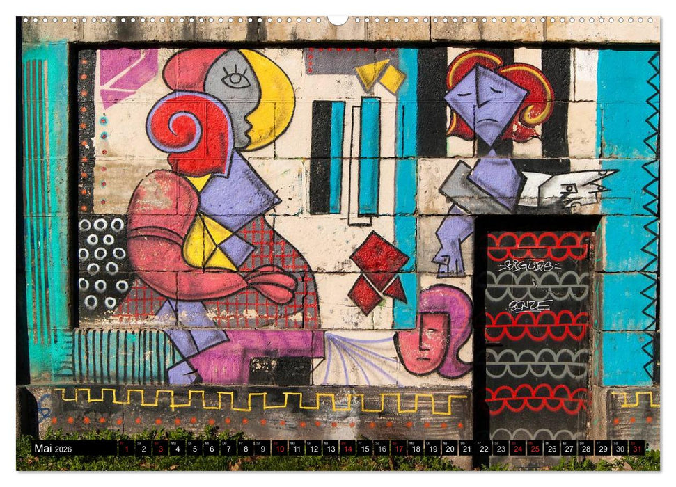 Streetart am Wiener Donaukanal (CALVENDO Premium Wandkalender 2026)