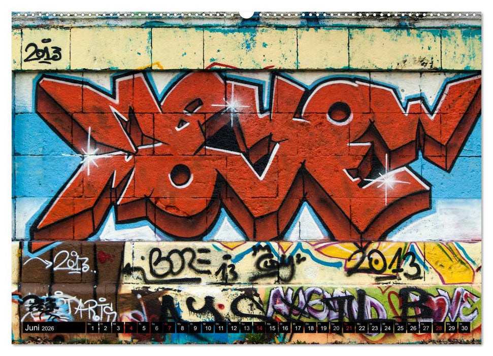 Streetart am Wiener Donaukanal (CALVENDO Premium Wandkalender 2026)