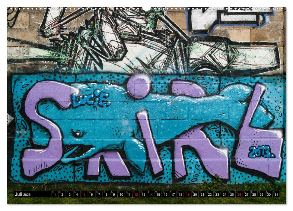 Streetart am Wiener Donaukanal (CALVENDO Premium Wandkalender 2026)