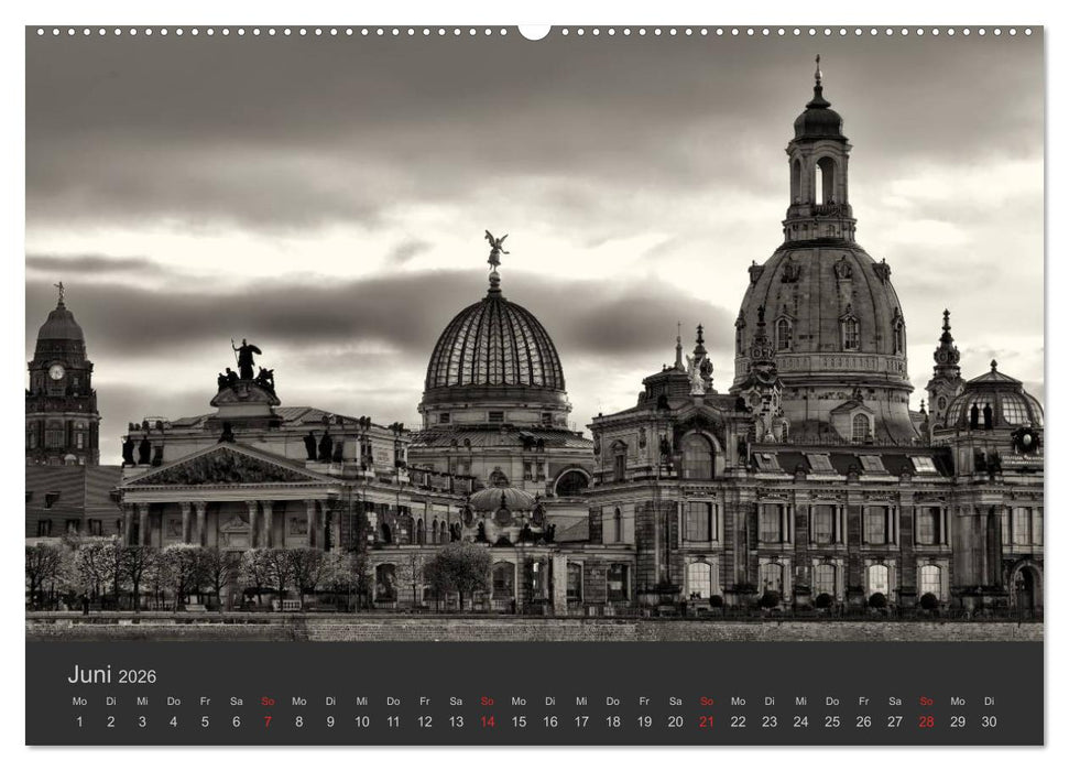 Dresden Schwarz Weiss 2026 (CALVENDO Wandkalender 2026)