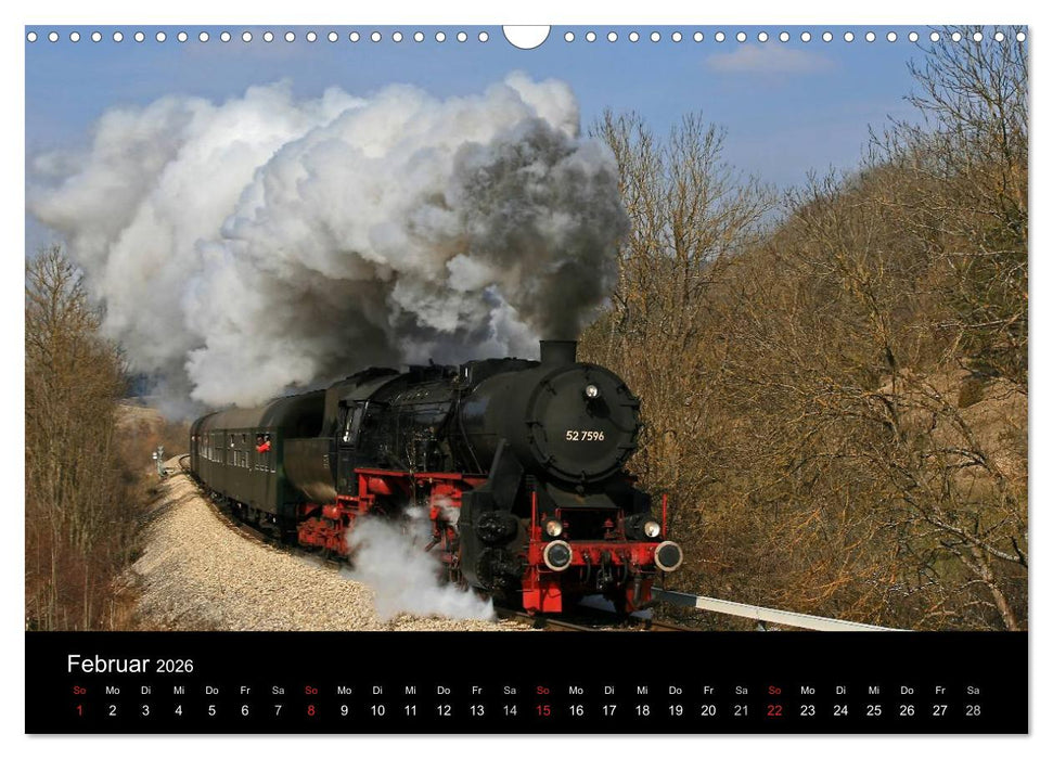 Mein Dampfbahnkalender 2026 (CALVENDO Wandkalender 2026)