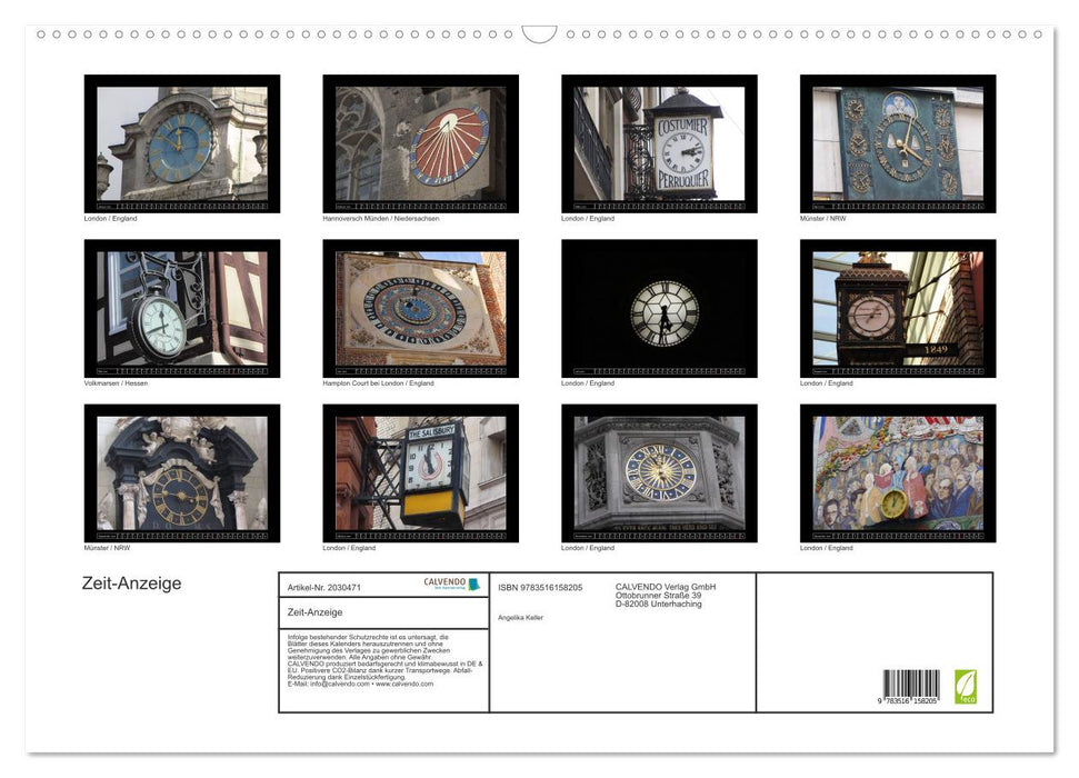 Zeit-Anzeige (CALVENDO Wandkalender 2026)
