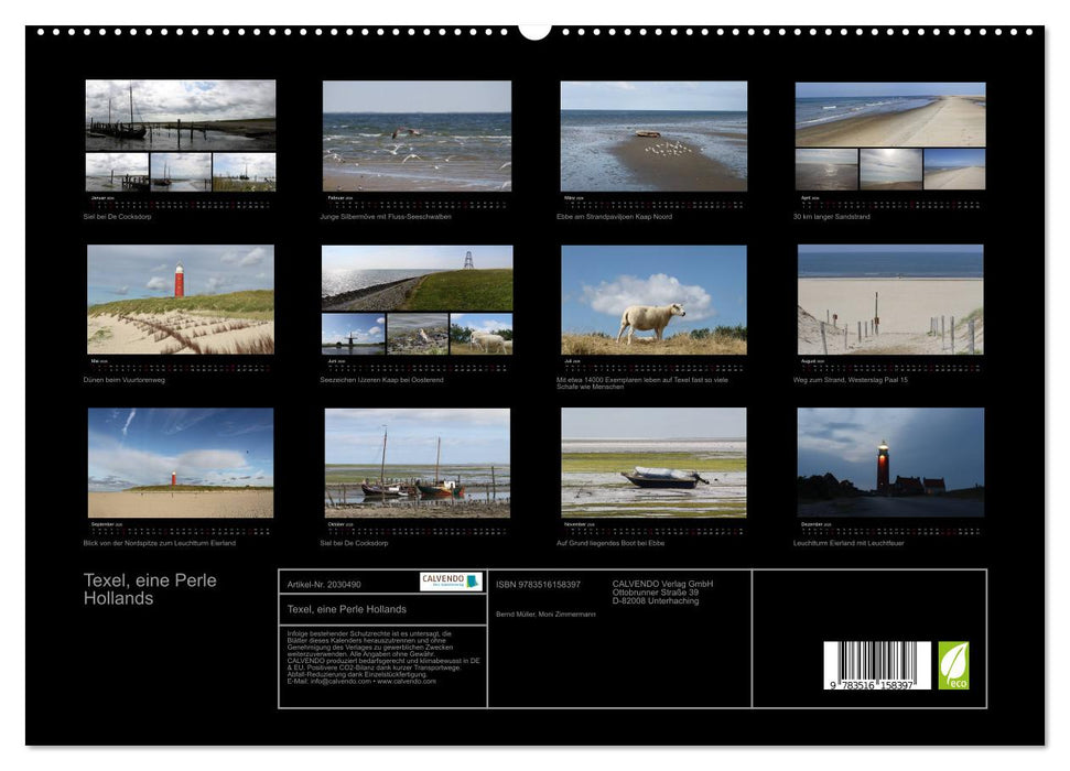 Texel, eine Perle Hollands (CALVENDO Premium Wandkalender 2026)
