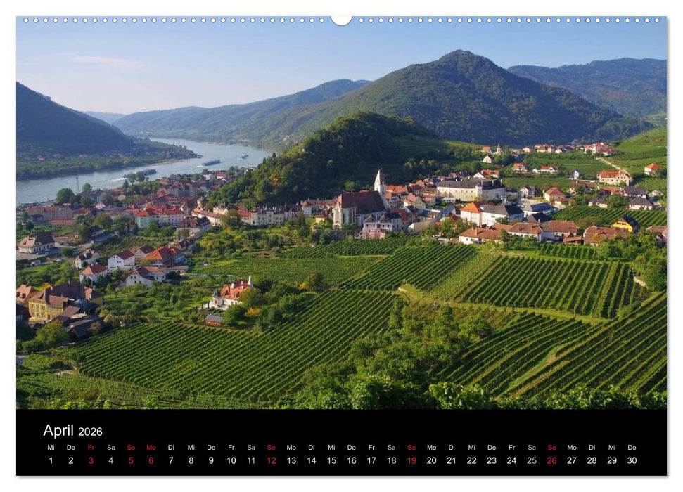 Die Wachau - Bezaubernde Orte an der Donau (CALVENDO Premium Wandkalender 2026)