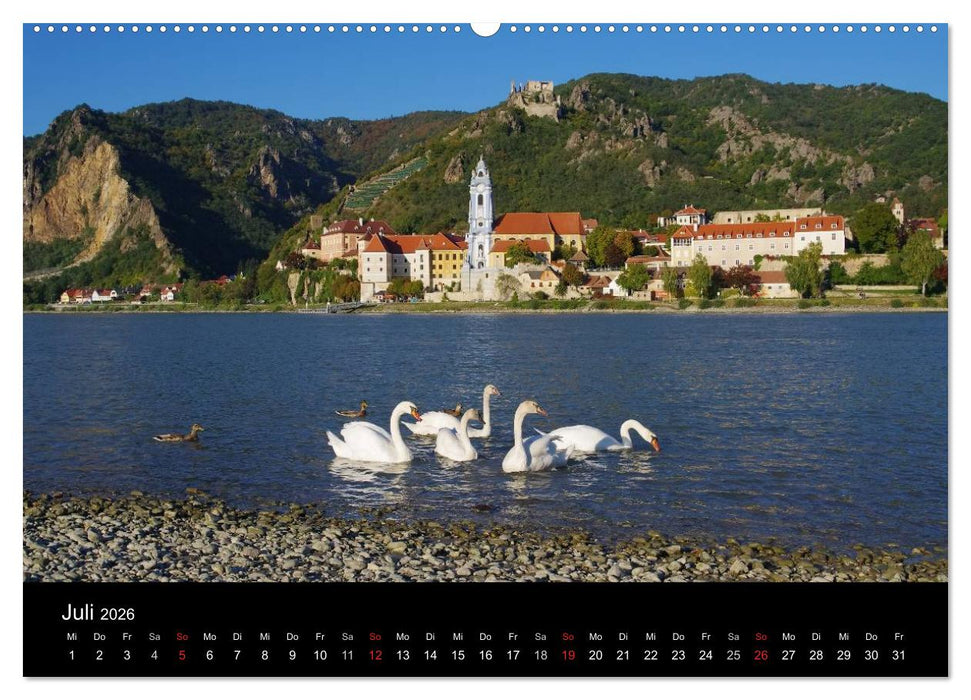 Die Wachau - Bezaubernde Orte an der Donau (CALVENDO Premium Wandkalender 2026)