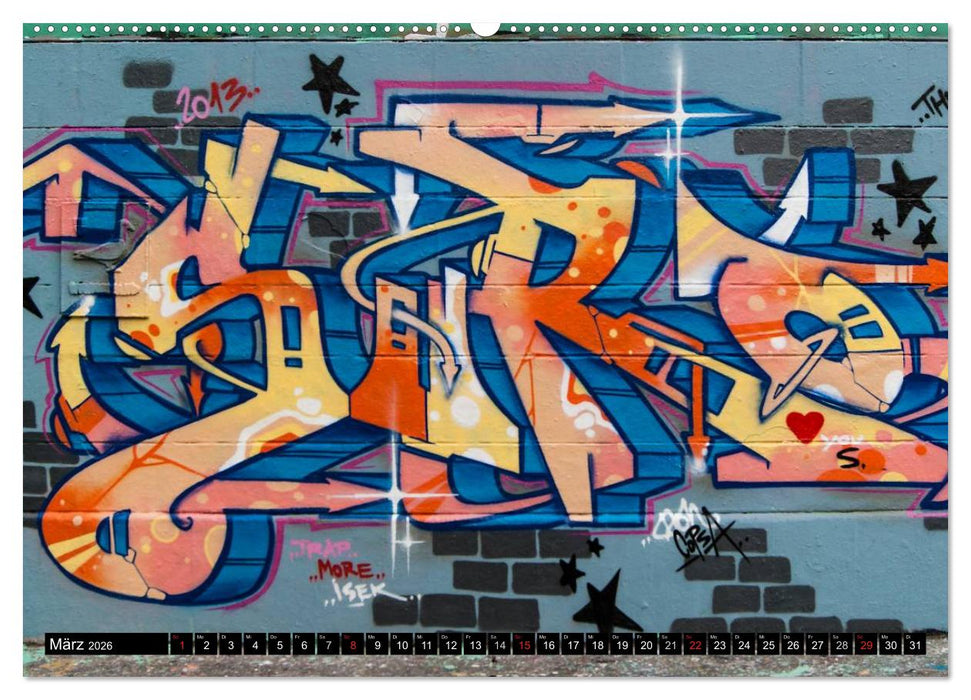 Streetart am Wiener Donaukanal (CALVENDO Wandkalender 2026)