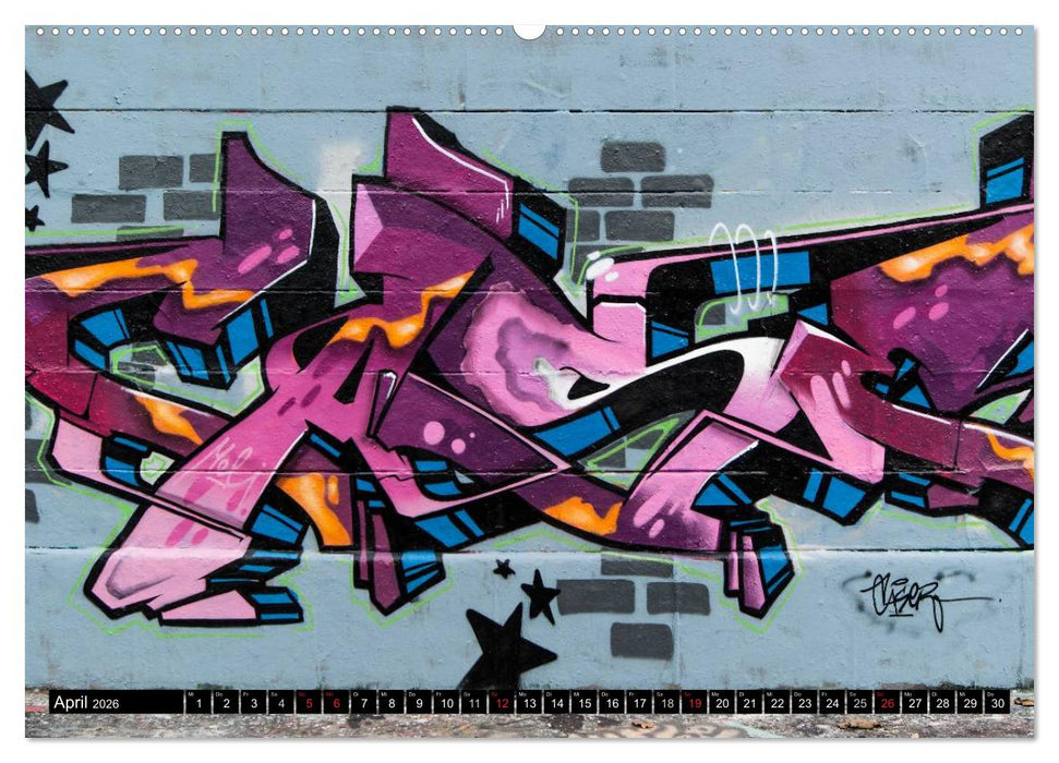 Streetart am Wiener Donaukanal (CALVENDO Wandkalender 2026)