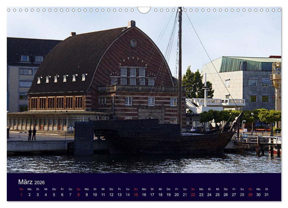 Rund um die Kieler Förde (CALVENDO Wandkalender 2026)