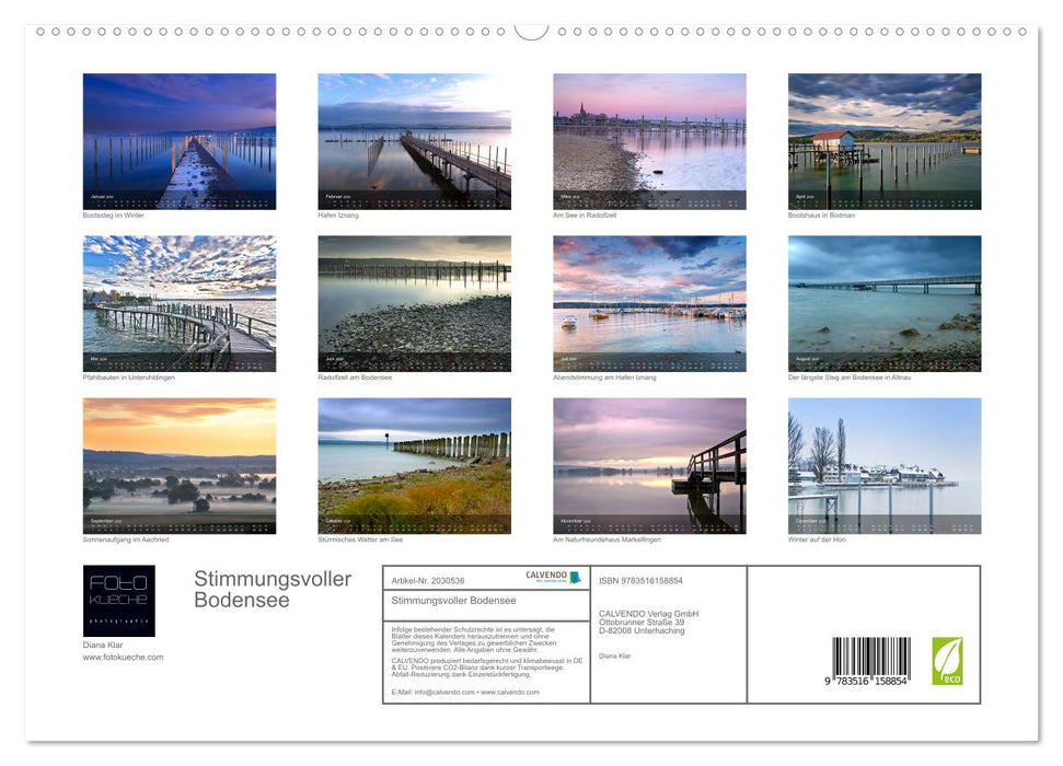 Stimmungsvoller Bodensee (CALVENDO Premium Wandkalender 2026)
