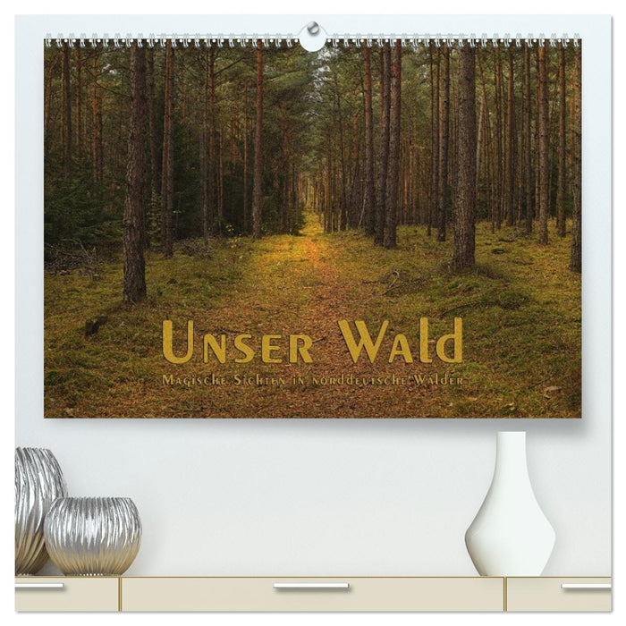 Unser Wald - Magische Sichten in norddeutsche Wälder (CALVENDO Premium Wandkalender 2026)