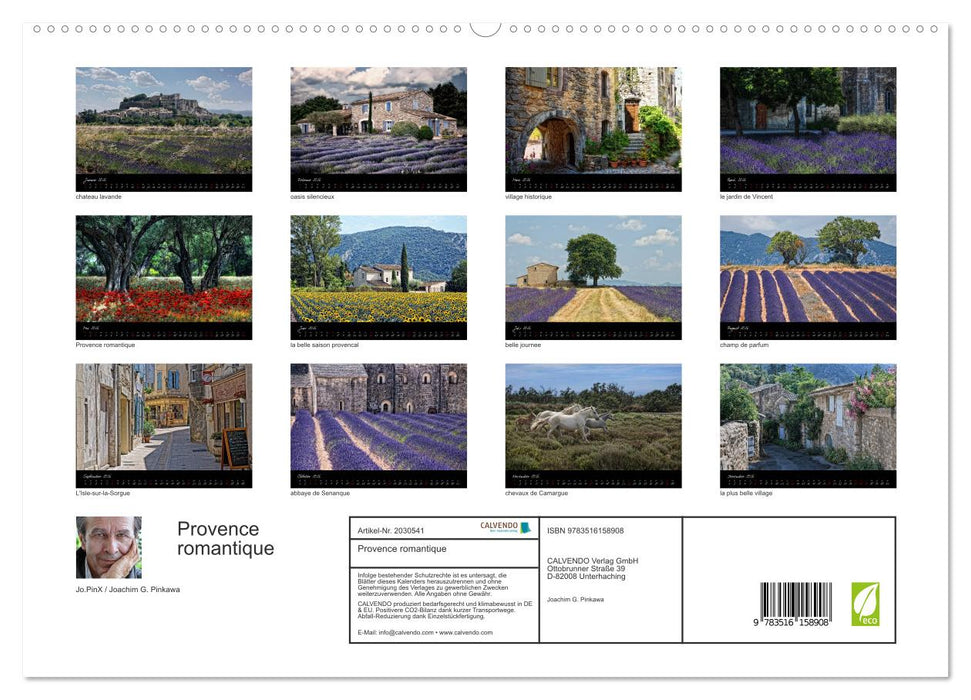 Provence romantique (CALVENDO Premium Wandkalender 2026)