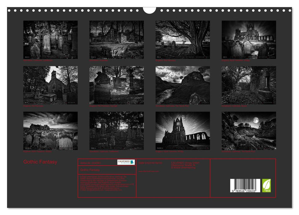 Gothic Fantasy (CALVENDO Wandkalender 2026)