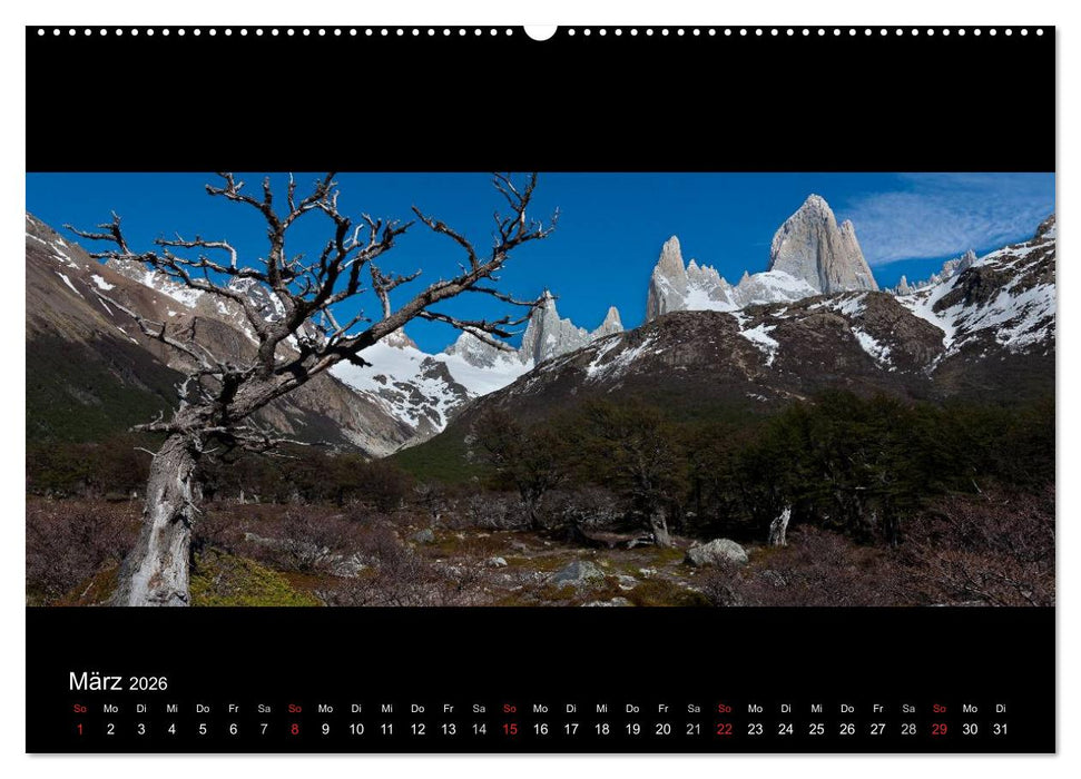 Patagonien - Ungezähmtes Land (CALVENDO Premium Wandkalender 2026)