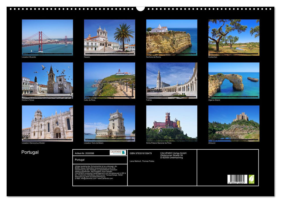 Portugal (CALVENDO Wandkalender 2026)