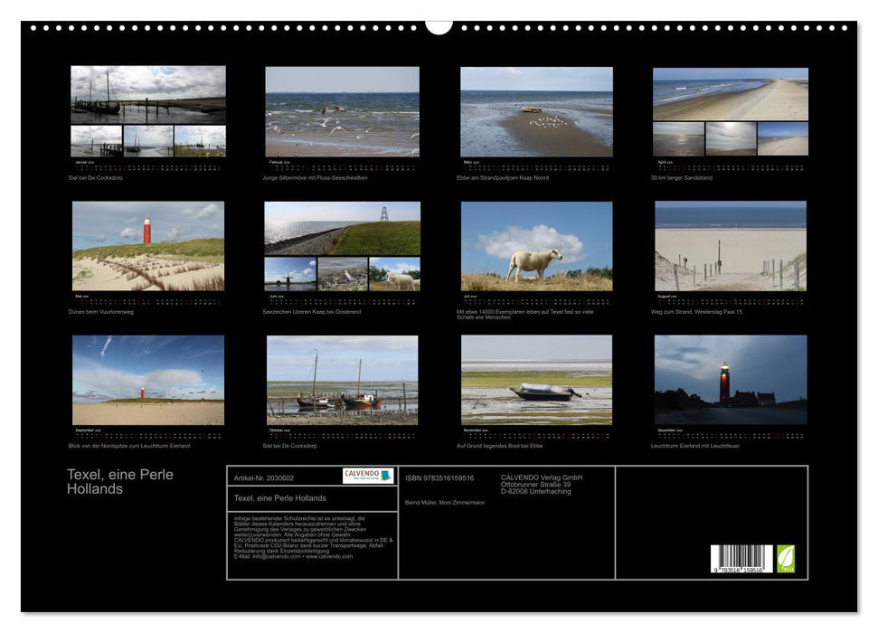 Texel, eine Perle Hollands (CALVENDO Wandkalender 2026)