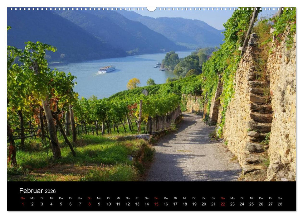 Die Wachau - Bezaubernde Orte an der Donau (CALVENDO Wandkalender 2026)