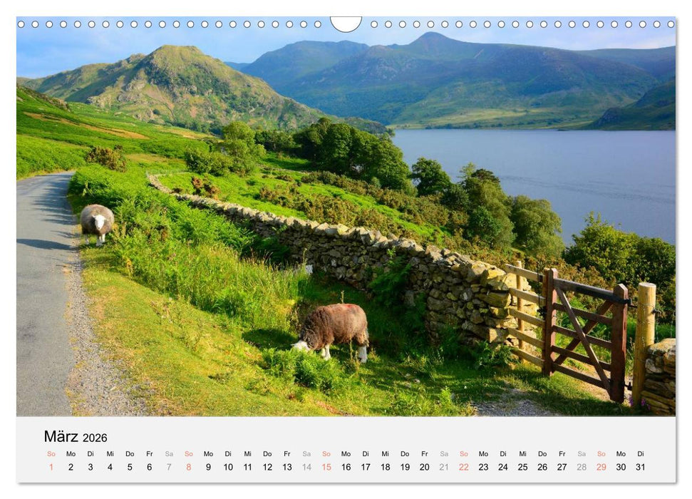 Sommer im Lake District (CALVENDO Wandkalender 2026)