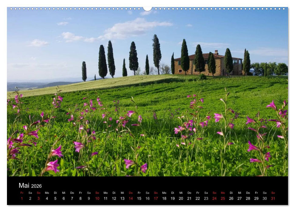 Toskana – Traumlandschaft in Italien (CALVENDO Wandkalender 2026)
