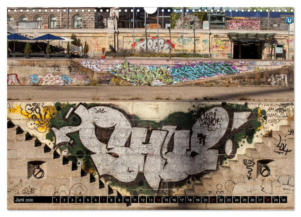 Graffiti in Wien (CALVENDO Wandkalender 2026)