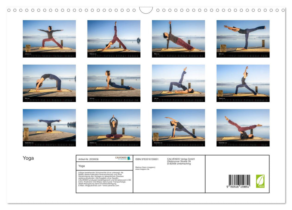 Yoga (CALVENDO Wandkalender 2026)