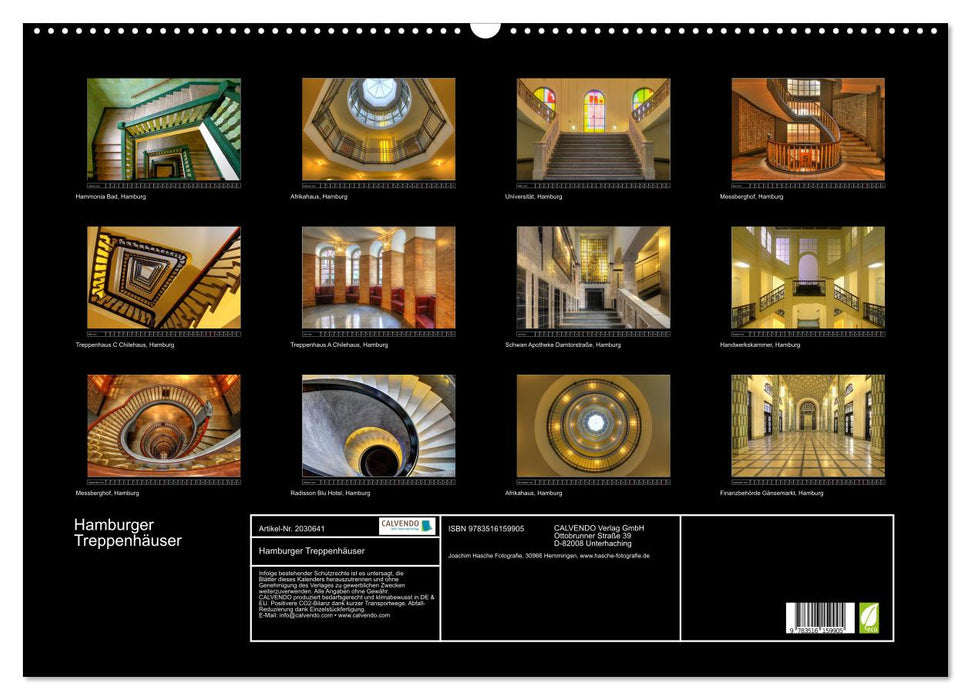 Hamburger Treppenhäuser (CALVENDO Wandkalender 2026)