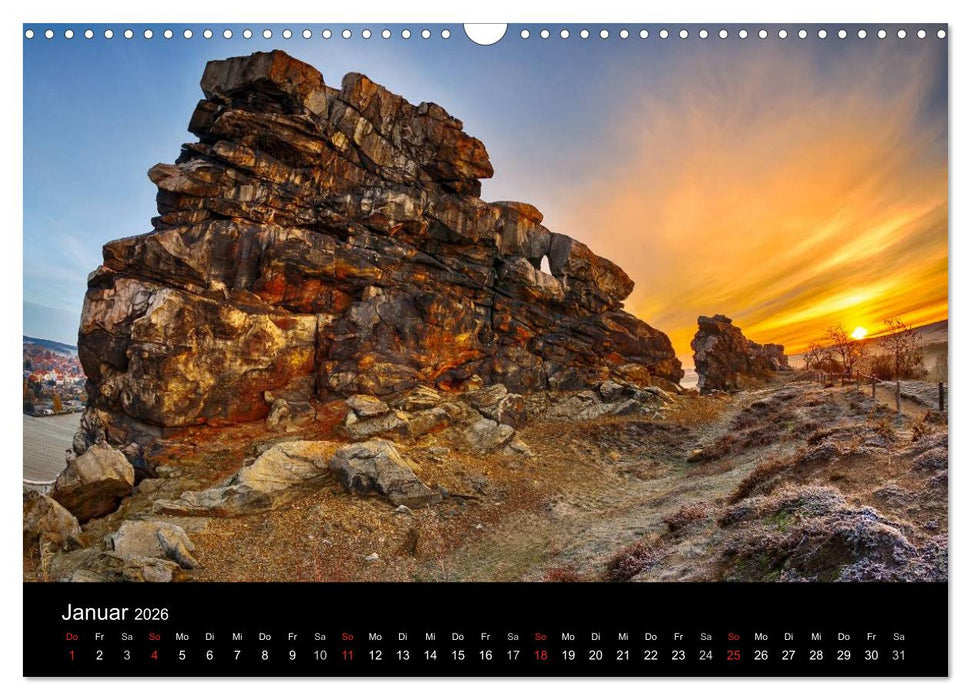 Teufelsmauer Harz (CALVENDO Wandkalender 2026)