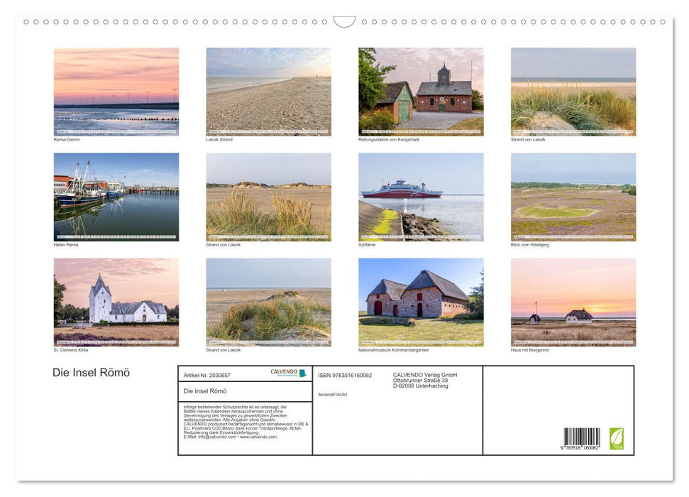 Die Insel Römö (CALVENDO Wandkalender 2026)
