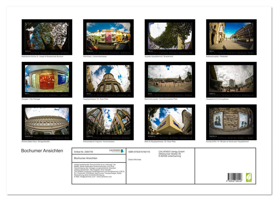 Bochumer Ansichten (CALVENDO Wandkalender 2026)