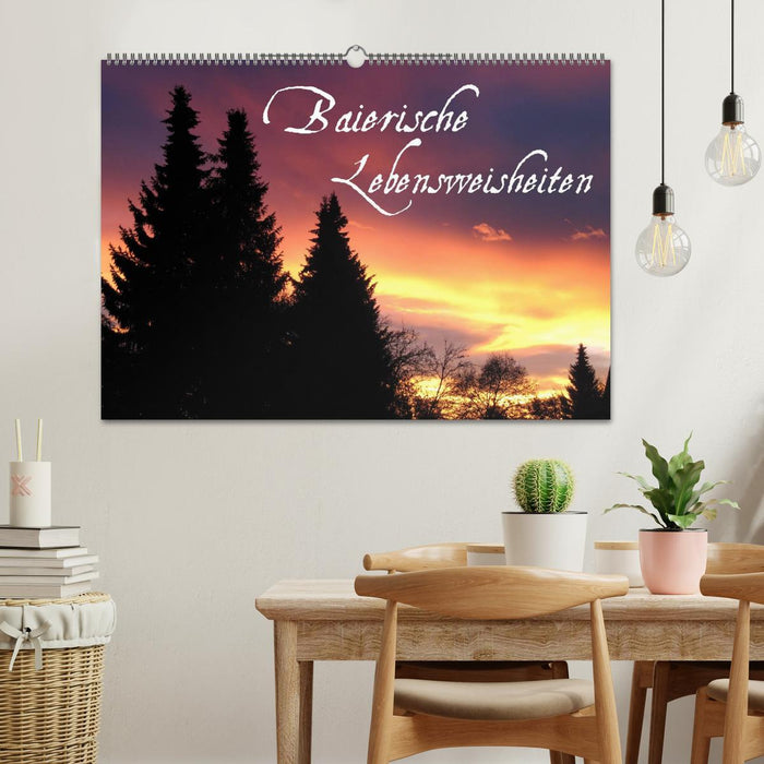 Baierische Lebensweisheiten (CALVENDO Wandkalender 2026)