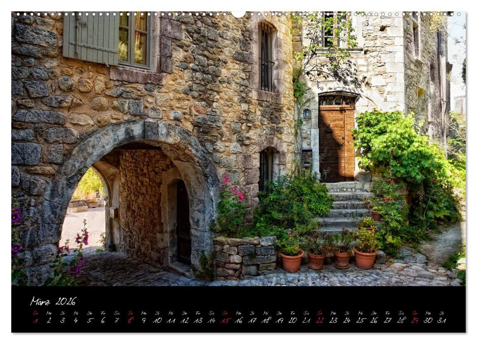 Provence romantique (CALVENDO Wandkalender 2026)