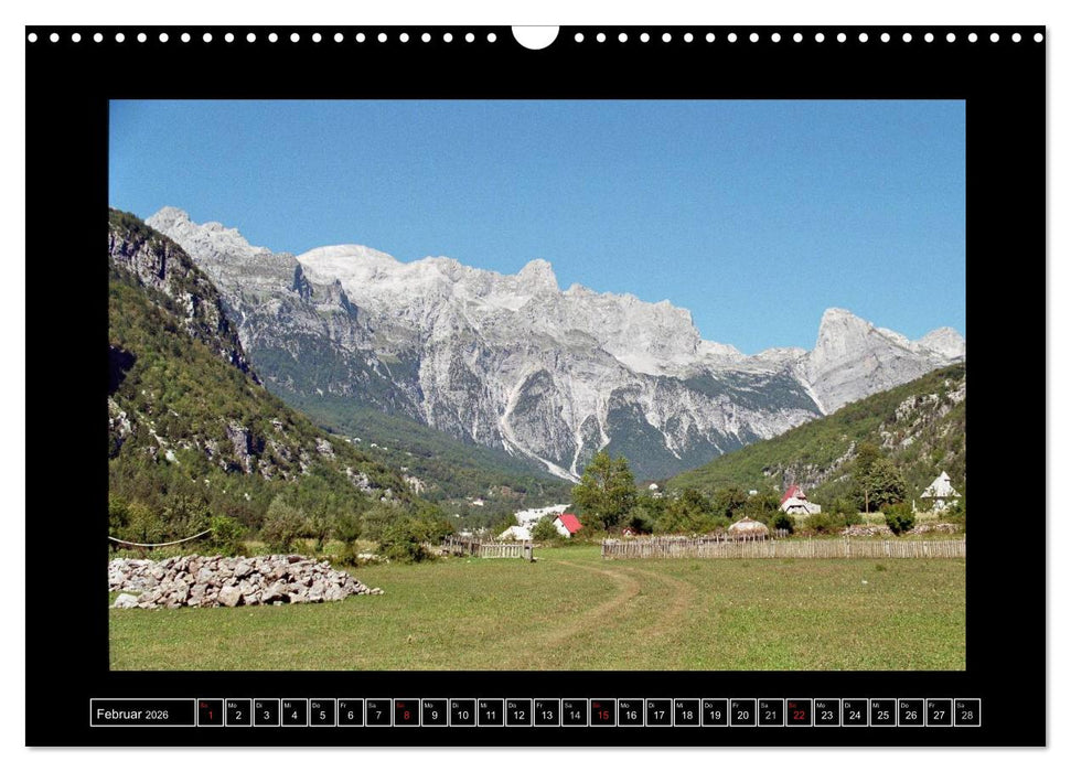 Der Norden Albaniens (CALVENDO Wandkalender 2026)