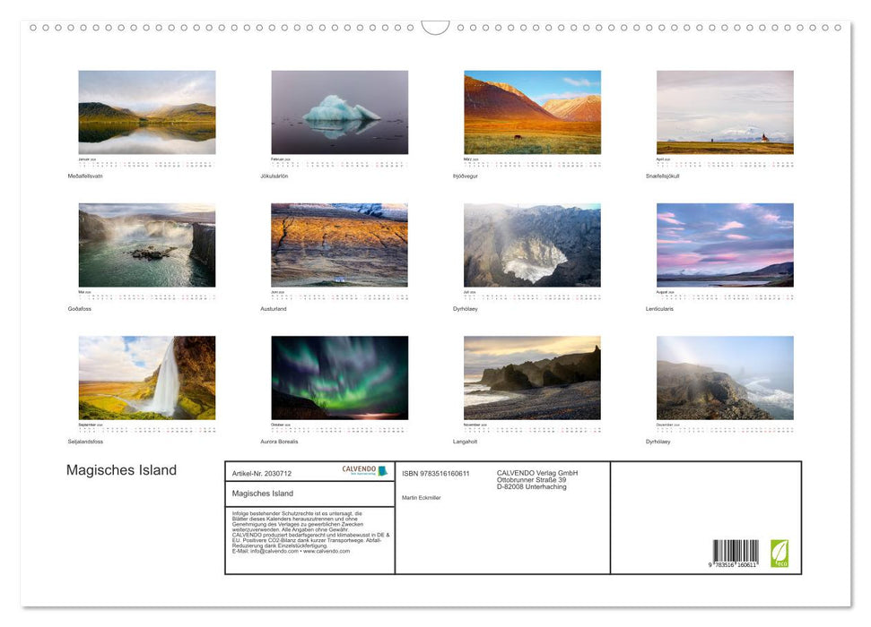 Magisches Island (CALVENDO Wandkalender 2026)