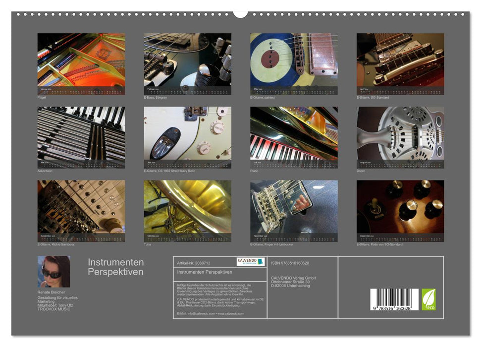 Instrumenten Perspektiven (CALVENDO Wandkalender 2026)