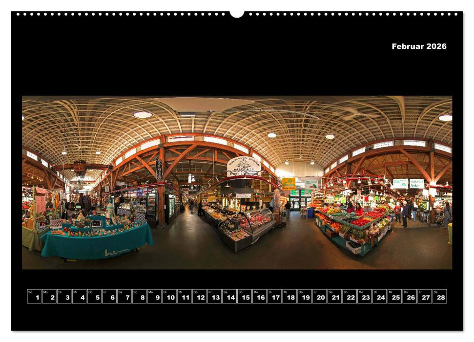 Vancouver / Kanada in faszinierender 360° Panorama-Photographie (CALVENDO Wandkalender 2026)