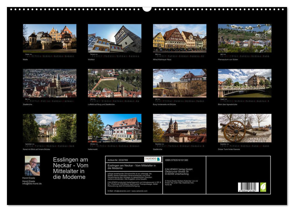 Esslingen am Neckar - Vom Mittelalter in die Moderne (CALVENDO Wandkalender 2026)