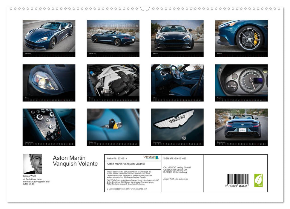 Aston Martin Vanquish Volante (CALVENDO Premium Wandkalender 2026)