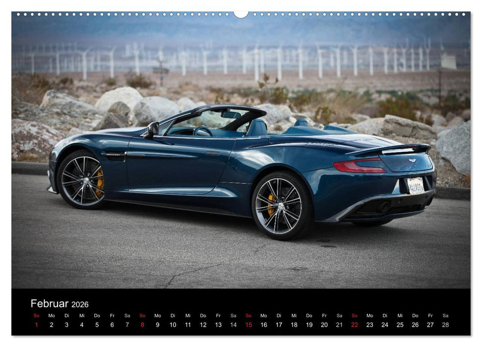 Aston Martin Vanquish Volante (CALVENDO Premium Wandkalender 2026)
